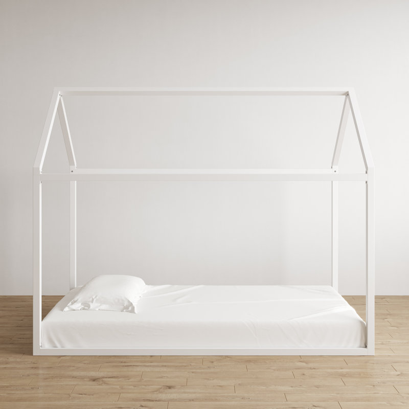 Nova Metal Montessori House Bed, Twin, White
