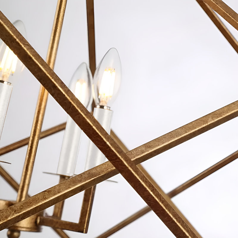 Lustre géométrique ajustable 4 lumières Dayneka