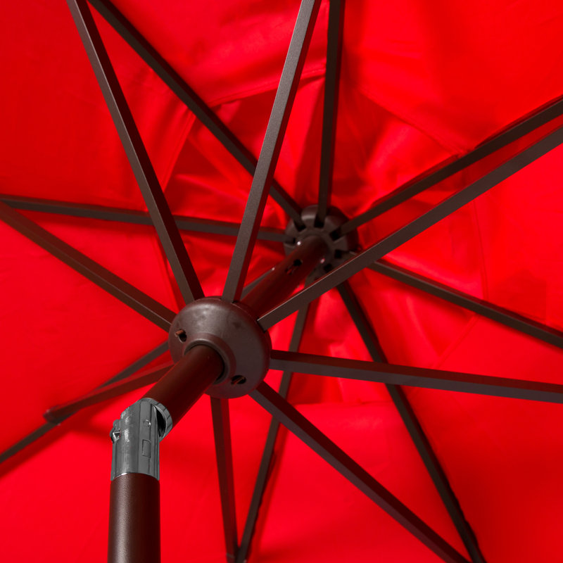 Parasol de marché 8,4 pi Pedrick, Rouge