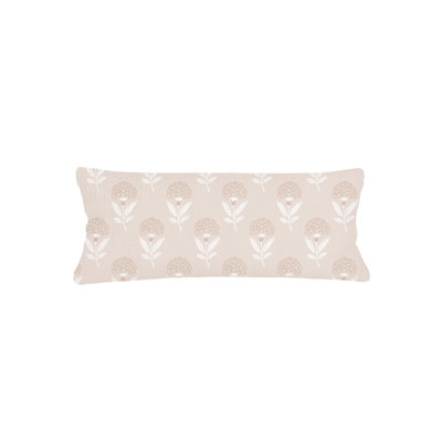 Printed Pillows Linen Floral Accent Pillow