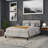 Melbourne Metal Upholstered Headboard - Modern Headboard-1707623855-1707623848