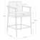 Atik Upholstered Counter Stool with Metal Frame