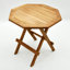 Juliano Octagonal Teak Solid Wood Outdoor Side Table - 45 cm W 45 cm D