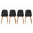 Jackqueline Modern Faux Leather Dining Chairs – Set of 4 Armless Side Chairs with Cushioned Seat and Wooden Legs for Kitchen or Dining Room, Beige-1965098224-1951675970-1952768472