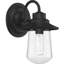 Luminaire de grange d'extérieur à 1 ampoule H 1,32 po noir mat