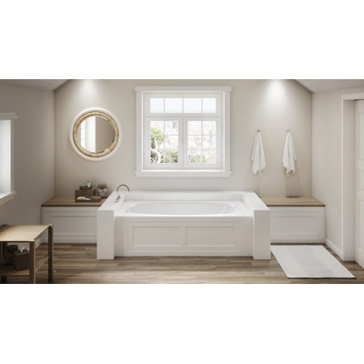 Amiga® 72" x 36" Alcove Soaking Bathtub