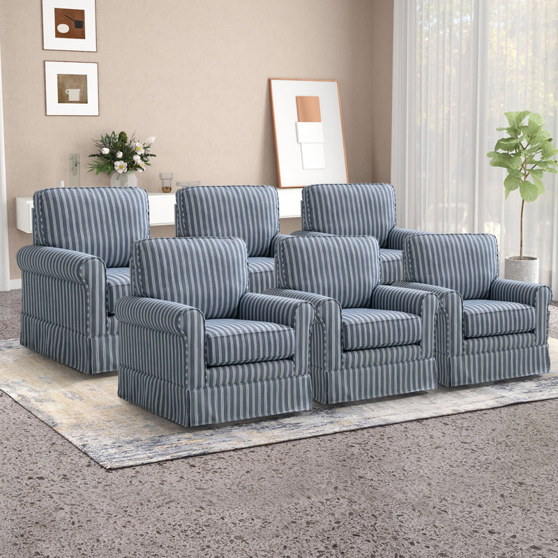 Fauteuil d'appoint 33 po, Bleu, 6