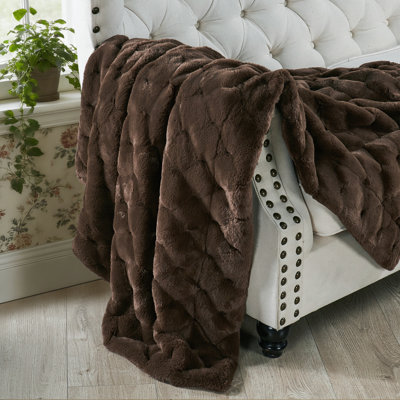 CloudNest Plush Faux Fur Throw Blanket