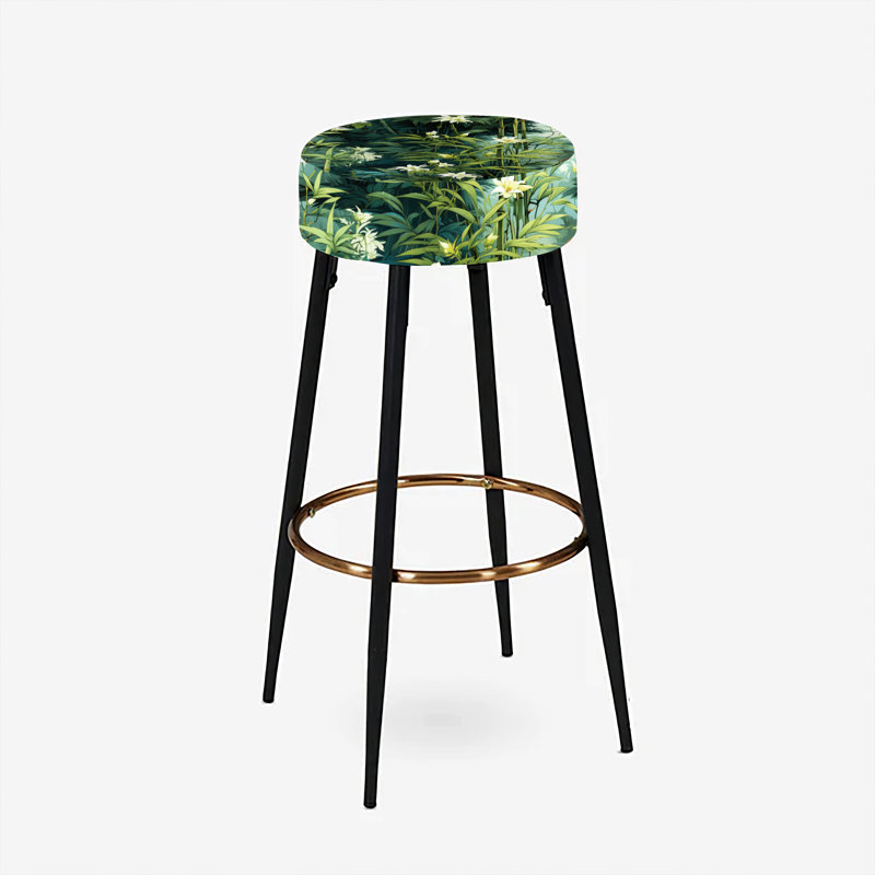 Bamboo Sanctuary - Ensemble de 2 tabourets de bar orientaux