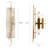 2-Light Wall Sconce Bath Vanity Light with Marble Pattern