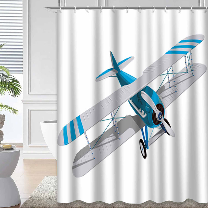 Rideau de douche avec 12 crochets, L 72 po x l 78 po