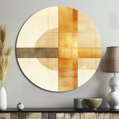 Jadae - Abstract Modern Transitional Round Metal Wall Decor