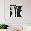 People and Portraits Dance Flow I Silhouettes - impression d'art graphique-50963116-50963119