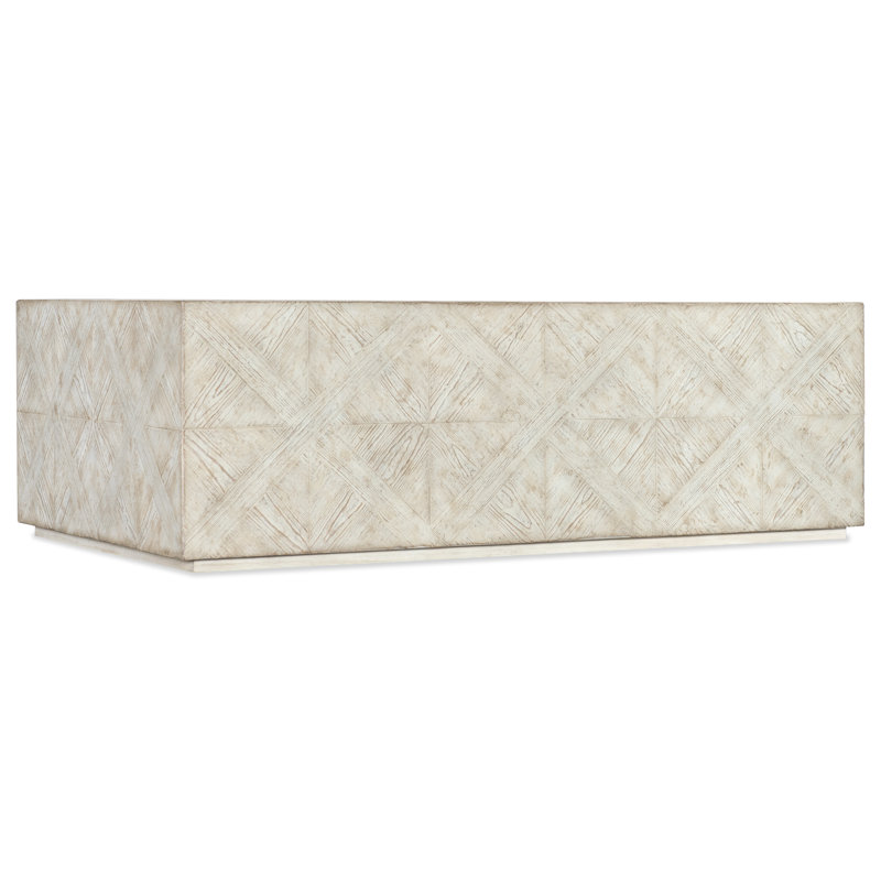 Rustic Beige Rectangular Wood Cocktail Table
