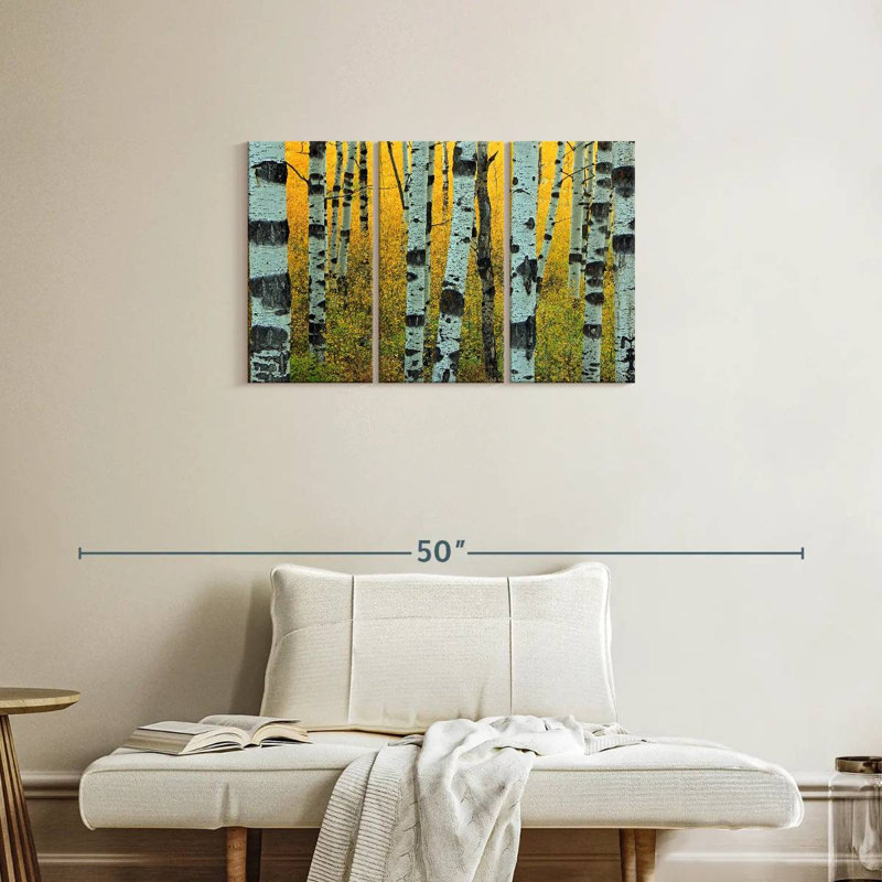Harnek Abstract Aspen Tree, 20" H x 33" W