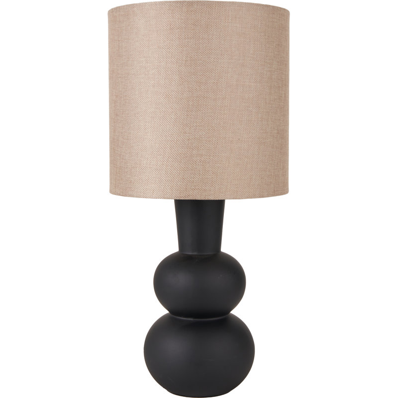 Rivoli Ceramic Table Lamp, Black