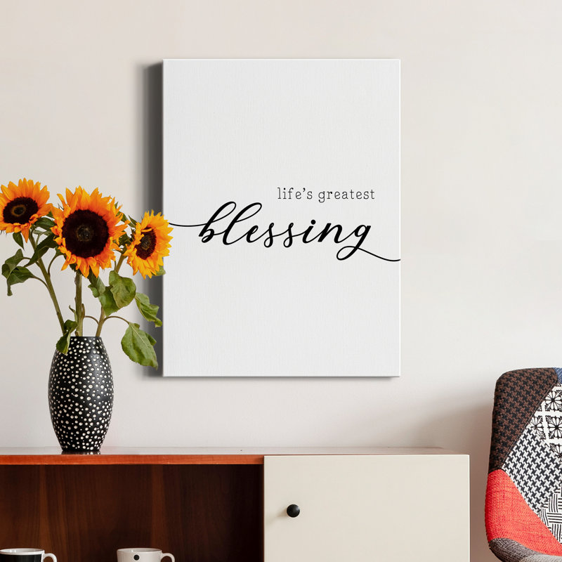 " Life's Greatest Blessing ", 20" H x 16" W