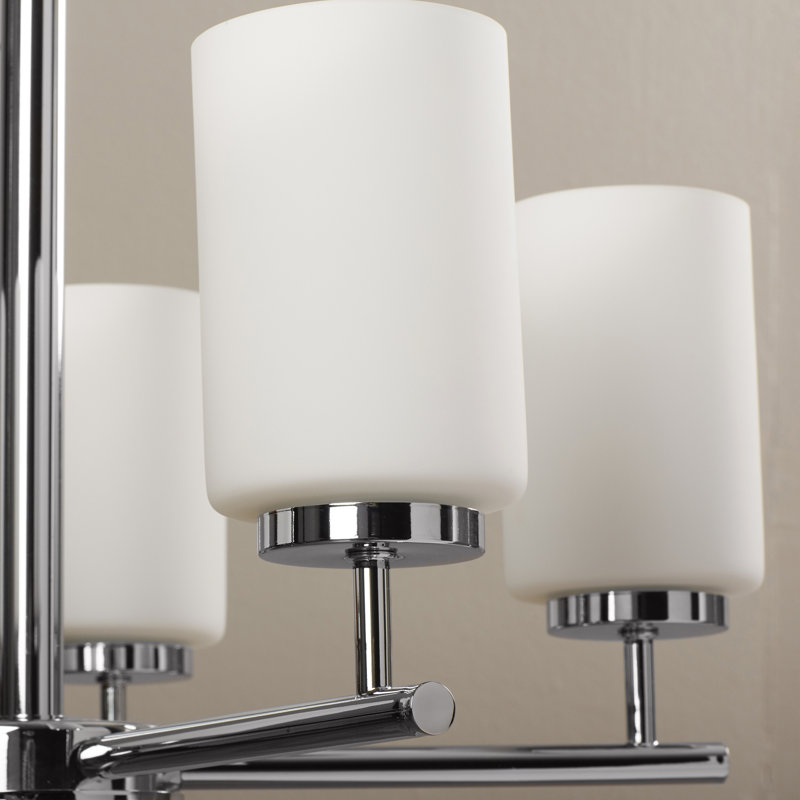 Oslo Five Light Chandelier from Generation Lighting , Chrome, No