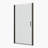 1 3/8" Adjustment,Universal Pivot Shower Door, Open Outside, With 1/4" Tempered Glass Finish-109553898