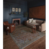 Magnolia Home by Joanna Gaines x Loloi Lenna Brick / Sky Area Rug