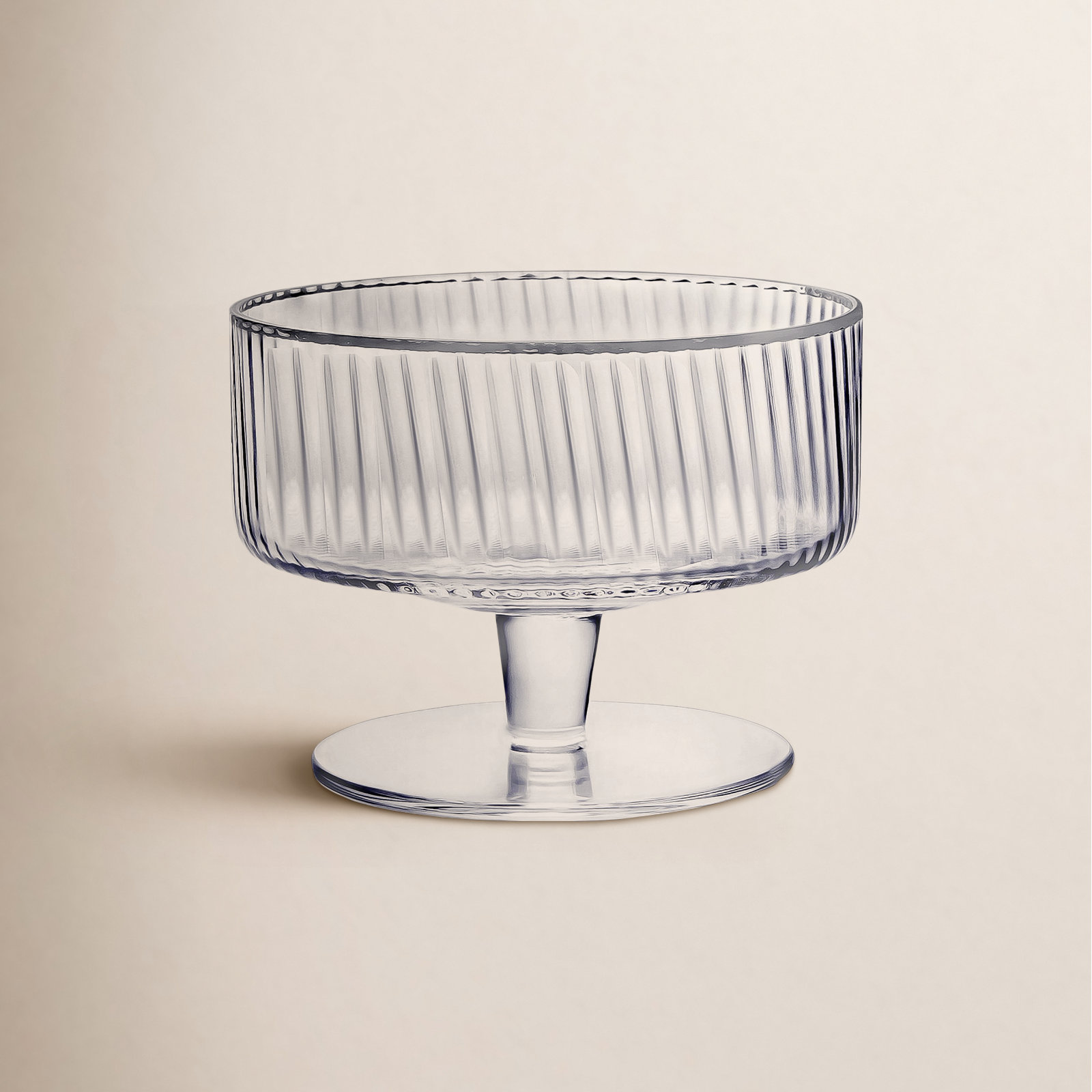 Hanley Ribbed Crystal Coupe