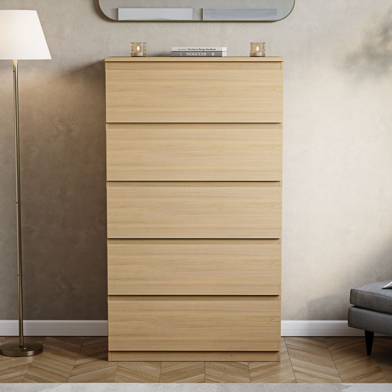 Cunha 70cm W 5 - Drawer Chest of Drawers, Pine