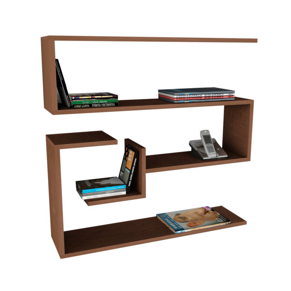 4 Piece Accent Shelf, Brown