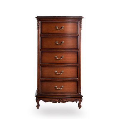 Walnut Solid + Manufactured Wood Accent Cabinet