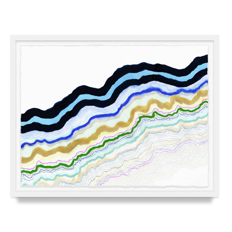 Symphonic Atlas #2 By Kristi Kohut, White Wood, 48" H x 36" W