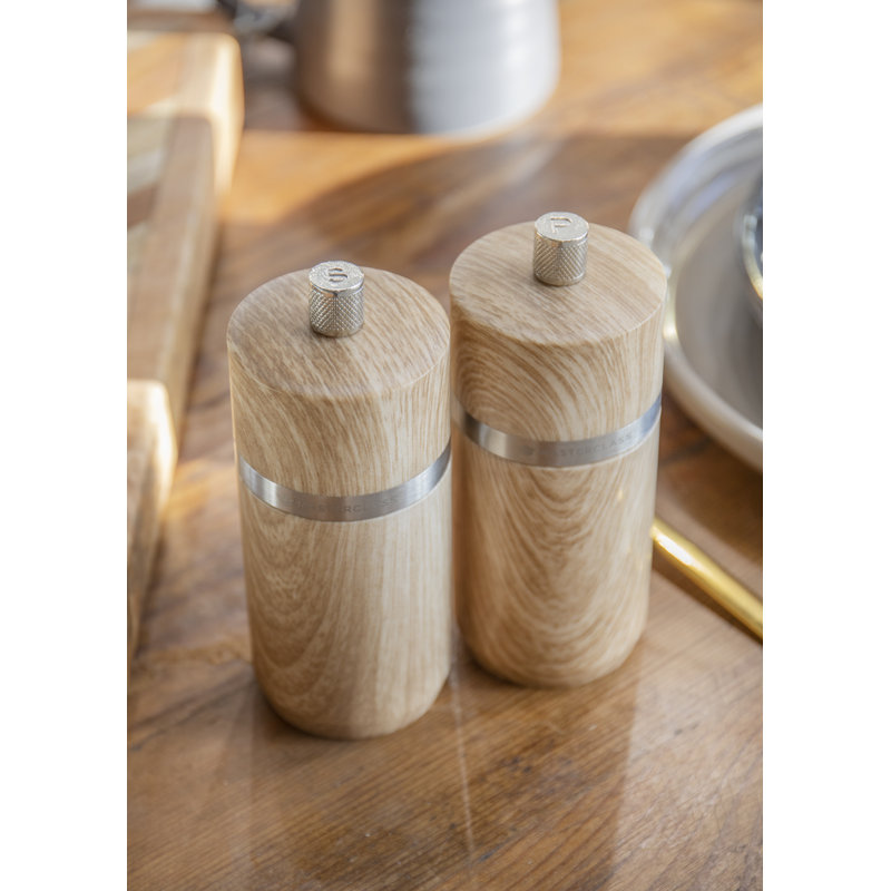 MasterClass Salt or Pepper Mill - Beech Finish, 12cm
