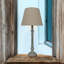 Modern Brailyn 32 Solid Wood Table Lamp with Fabric Shade – Country Style Bedside Lamp with Washed Wood Finish for Home