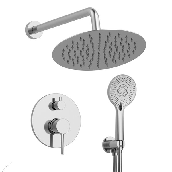 Shower Faucet with Rough in-Valve, Chrome
