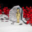 Christmas Nutcracker Golden Ornament