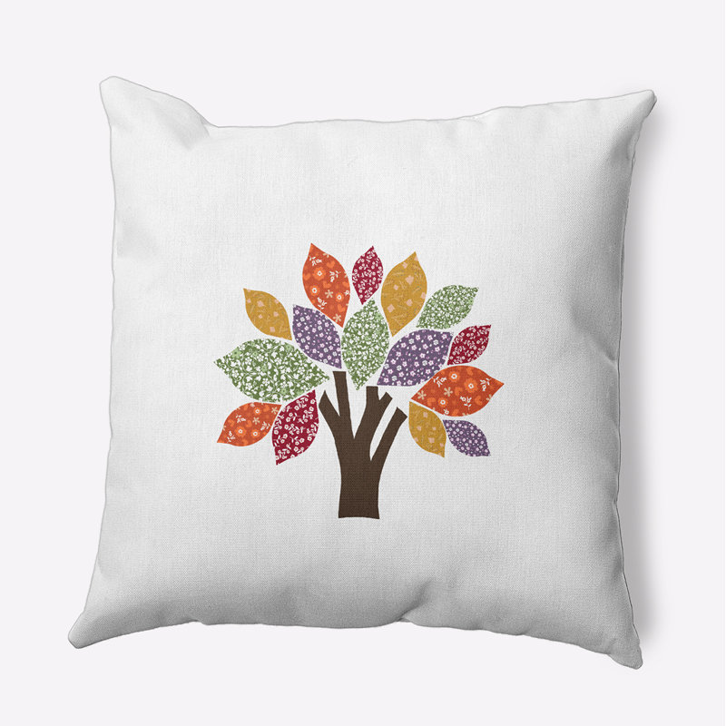 Housse et insert de coussin décoratif en polyester pour intérieur / extérieur E par Design, 20 po x 20 po, Oignon vert