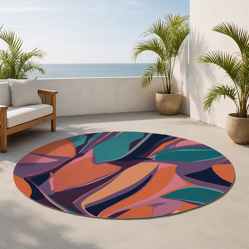 Tapis intérieur et extérieur Spectrum Charge, Rond 5 pi
