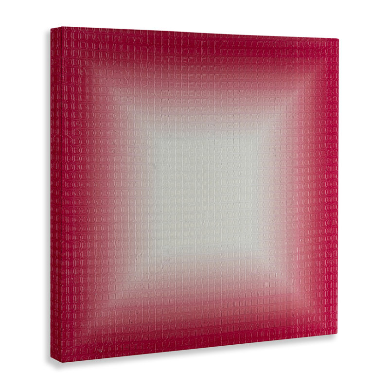 Art mural rouge sur toile dégradé rouge par Michael Willett, H 30 po x l 30 po