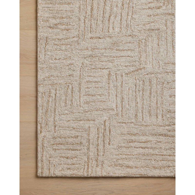 Polly Smoke and Sand Hand-Tufted Wool Area Rug 2'-3" x 3'-9"