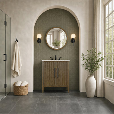 Meuble-lavabo simple 32 po