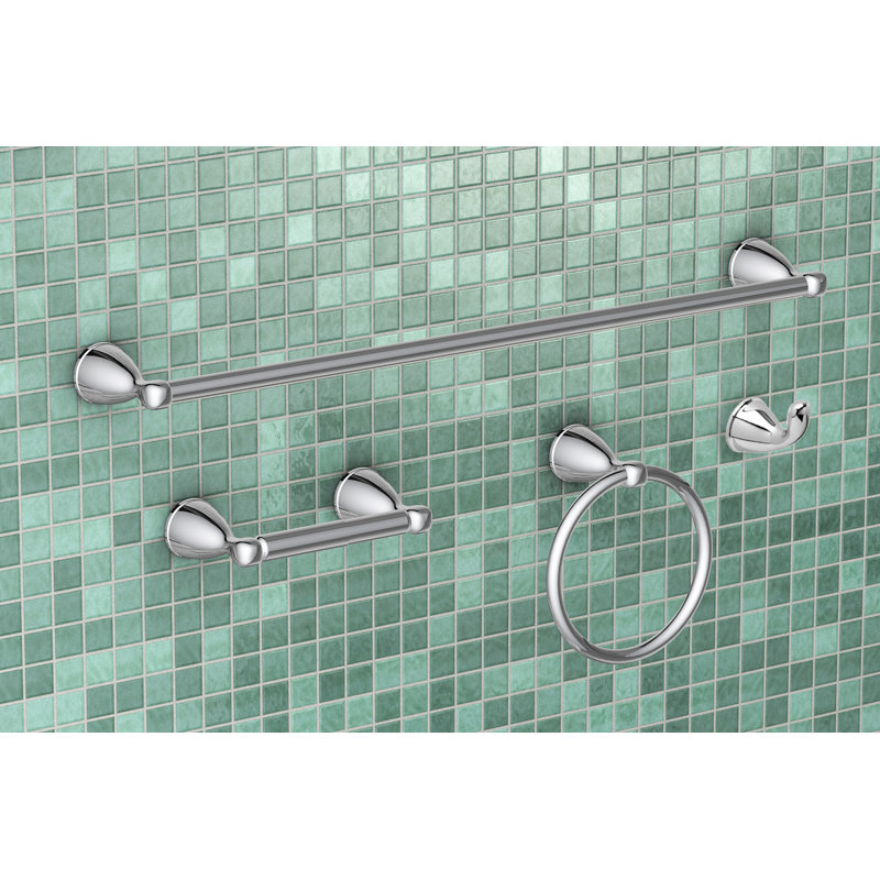 Ensemble de quincaillerie de salle de bain 4 pièces, Chrome