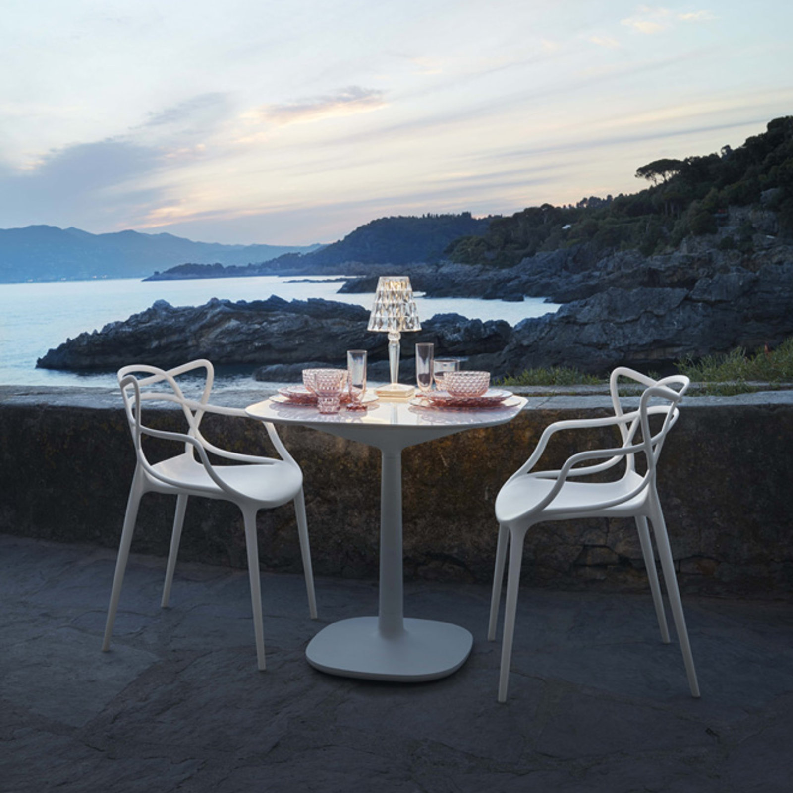 Masters Dining Armchair, White