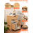 Nightstand With Drawers Wooden Bedside Table With Rolling Open Storage Shelf Lockable Wheels Vintage Nightstands Side Accent Small End Table