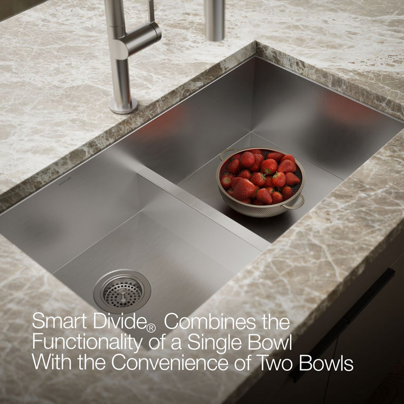 Vault™ 33" L x 22" W Drop-in Kitchen Sink, 1 Hole