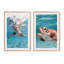 Tortues de mer, ensemble de 2 impressions dans un cadre-276367761-276367727