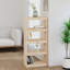 Latitude Run® Book Cabinet/Room Divider Black 15.7"X13.8"X53.1" Solid Wood Pine-91895652-91895653