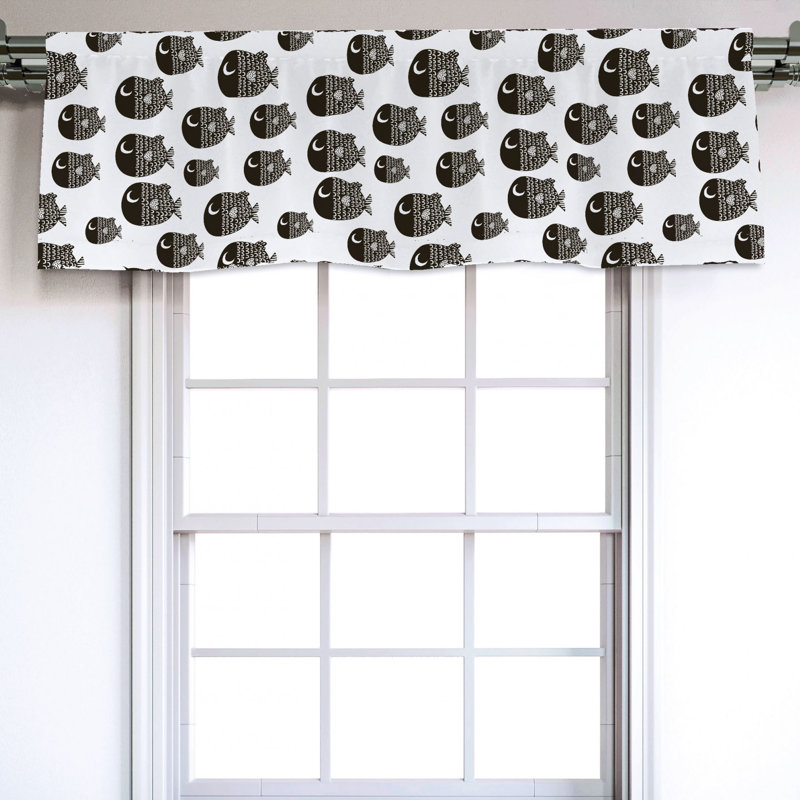 Sateen Ruffled Window Valance