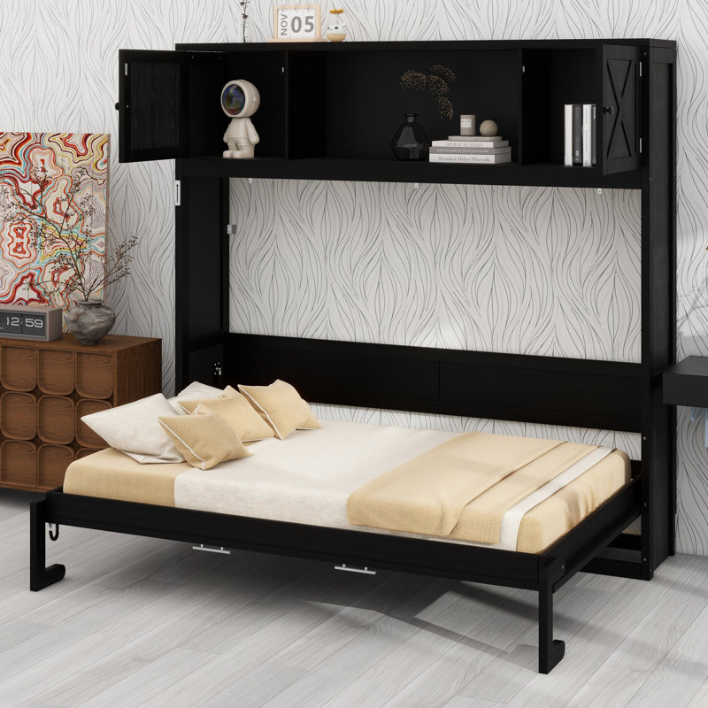 Murphy Bed With Storage Cabinets