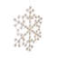 Lumière de flocon de neige en grappe de 53 po avec 804 lumières DEL blanc chaud scintillantes