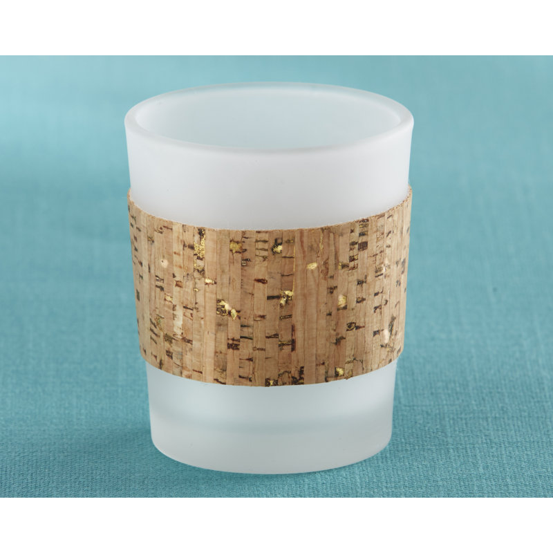 Porte-votive en verre chic tropical