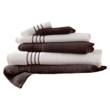 Ensemble de serviettes 6 pièces 100 % coton 