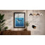 Drifting Whale Coastal 1 Piece Single Picture Frame Wall Art-136647241-136647243